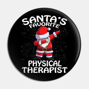 Santas Favorite Physical Therapist Christmas Pin