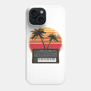 Analog Synthesizer Vintage 70s Sunset Synth Phone Case