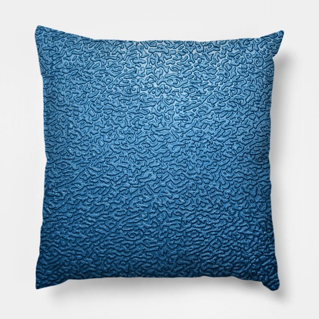 Beautiful Blue Pattern Pillow by Peter the T-Shirt Dude