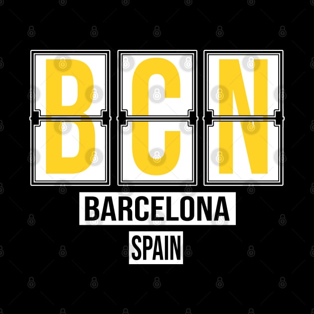 BCN - Barcelona Airport Code Souvenir or Gift Shirt by HopeandHobby