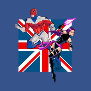 Captain Britain and Psylocke T-Shirt