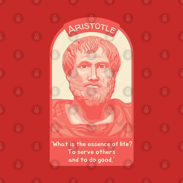 Aristotle Portrait and Quote by Slightly Unhinged