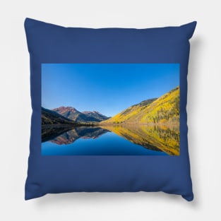 Colorado Rocky Mountain Scenic Autumn Landscape Pillow