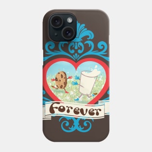 milk and cookies romance love forever fancy heart Phone Case