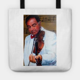 MACKENZIE MOULTON PLAYING HIS VIOLIN Tote