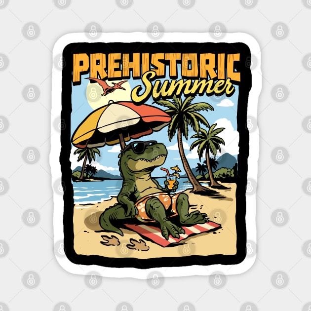 Prehistoric Summer Magnet by GoshWow®