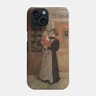 Between Christmas and New Year. From A Home by Carl Larsson Phone Case