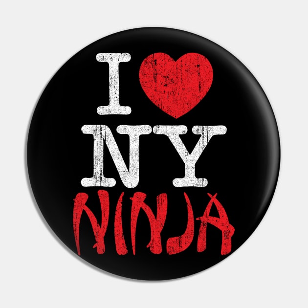 I Love NY Ninja Pin by huckblade