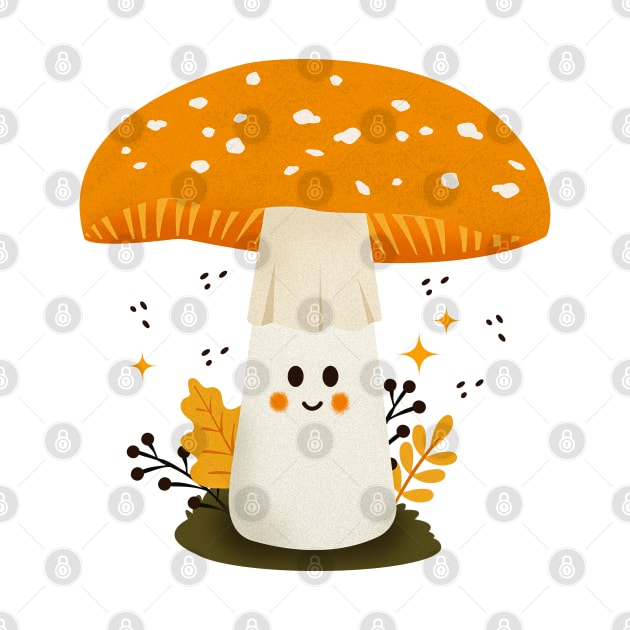 Cute Mushroom Kawaii by IstoriaDesign