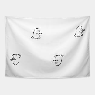 Cute halloween pattern with ghosts | Sweet Monsters Tapestry