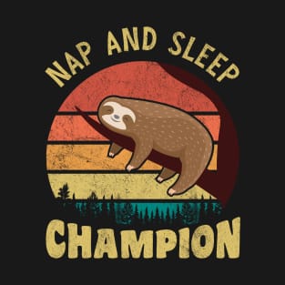 Cute Sloth Nap And Sleep Champion T-Shirt