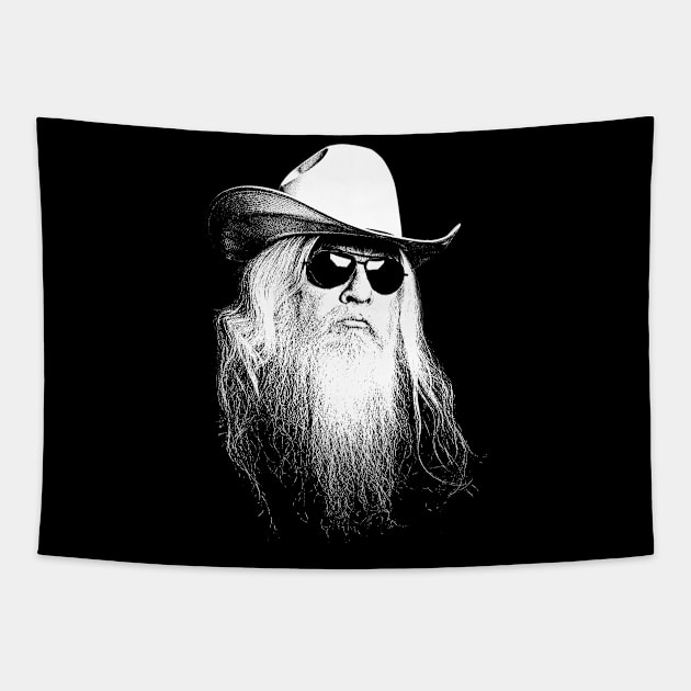 Leon Russell Tapestry by Knockbackhaunt