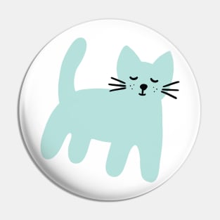 Mint cute cat Pin