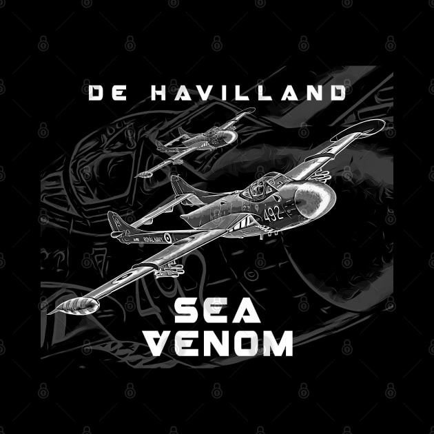 deHavilland Sea Venom by aeroloversclothing