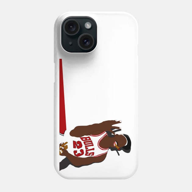 Michael Jordan Three-Peat Design Phone Case by GOATee Apparel