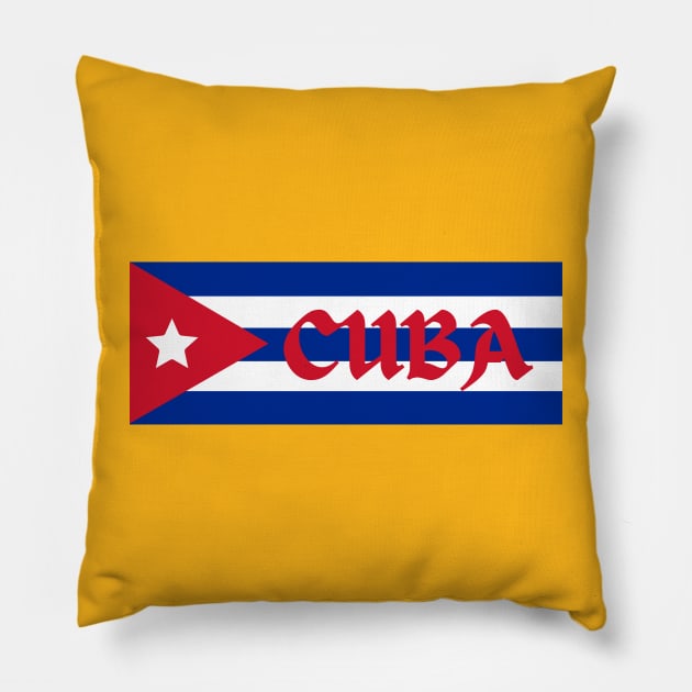 Cuba in Cuban Flag Pillow by aybe7elf