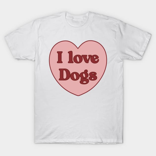 I love dogs heart aesthetic dollette coquette pink red