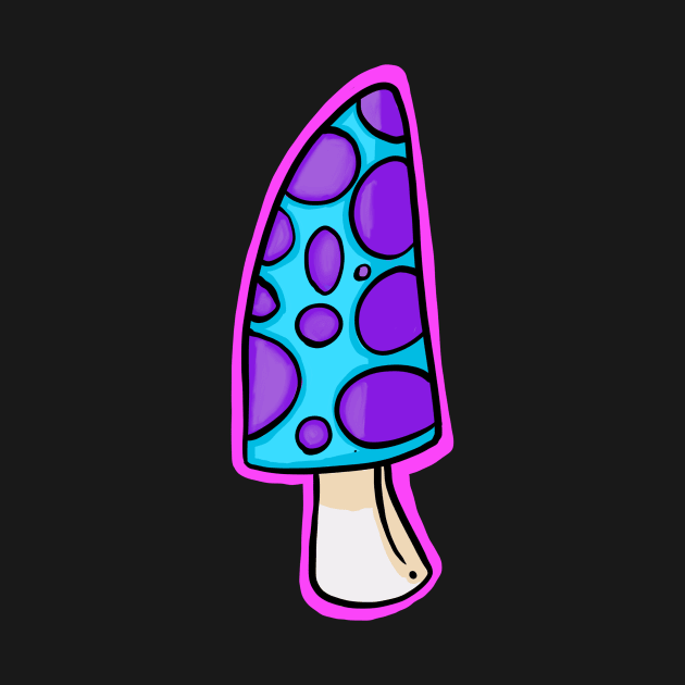 Blue spotty mushroom by Creativelyhamish