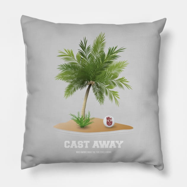 Cast Away - Alternative Movie Poster Pillow by MoviePosterBoy