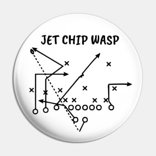 Jet Chip Wasp Special Football Play Football Art Sports Art Pin