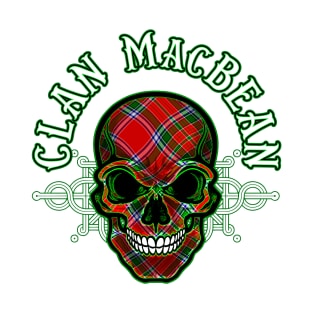 Scottish Clan MacBean Tartan Celtic Skull T-Shirt