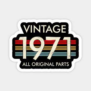 Vintage 1971 All Original Parts Magnet