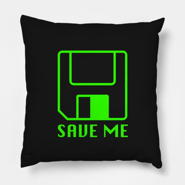 Save Me Diskette Pillow by softbluehum