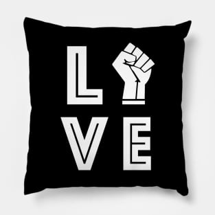 love black power fist, black lives matter Pillow