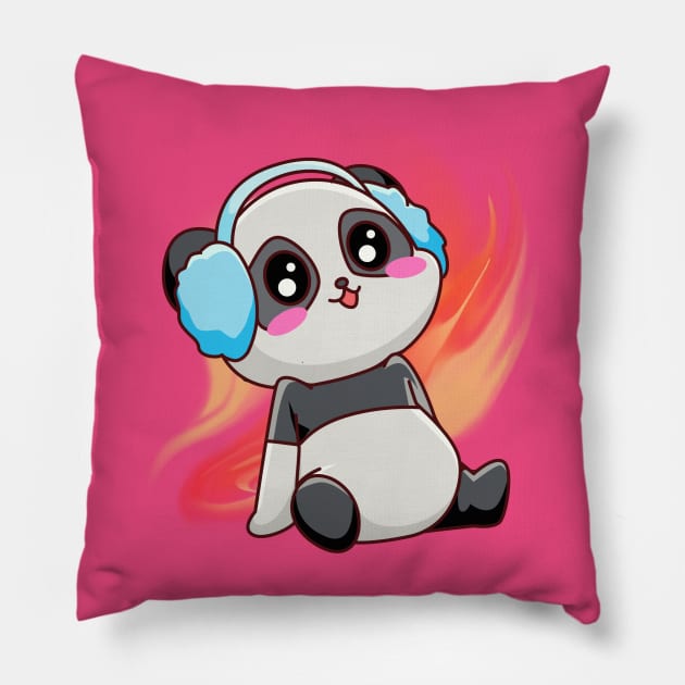 Cute Panda Yoga - Adorable Panda - Kawaii Panda Pillow by Suga Collection