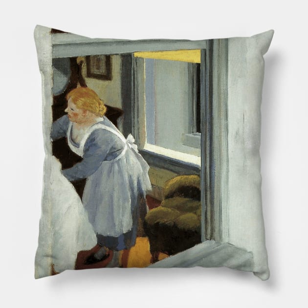 High Resolution Edward Hopper Apartment Houses 1923 Pillow by tiokvadrat