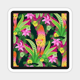 Leopards and Lilies Magnet