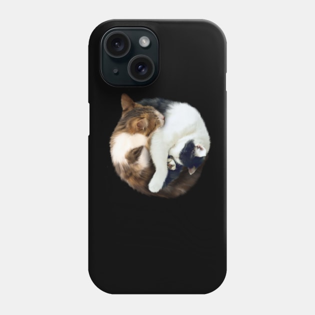 Yin Yang, Cats Cat Lover Kitten,  Chinese Symbol Phone Case by dukito