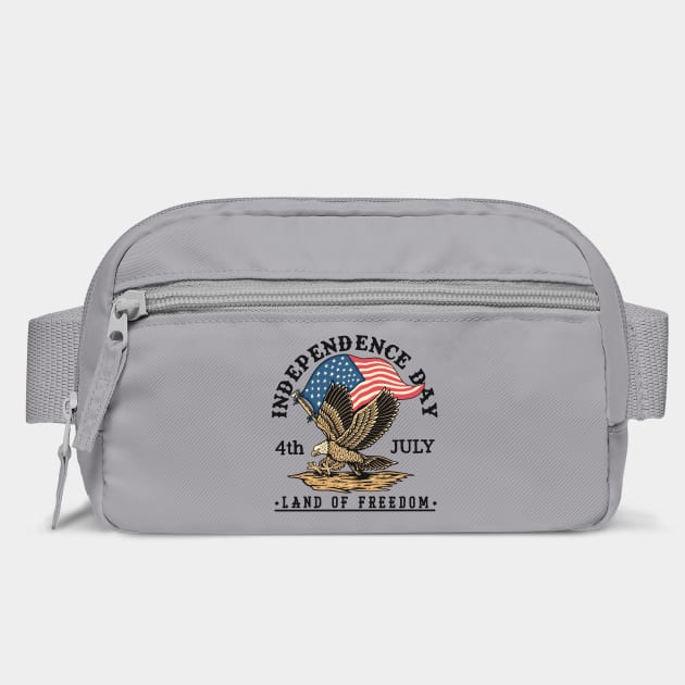 4th Of July Eagle American Flag Patriotic Land Of Freedom Vintage US USA Flag by Tshirtiz