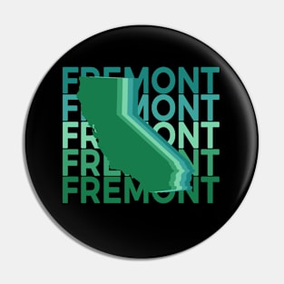 Fremont California Green Repeat Pin