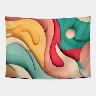 Color Swirl Harmony Tapestry