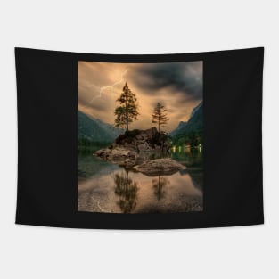 Beautiful landscape with thunder Tapestry