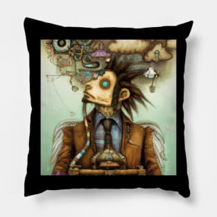 God of Steampunk #4 Pillow