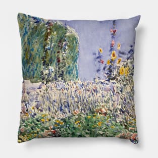 Thaxter's Garden by Childe Hassam Pillow