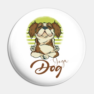 Zen Dogs Love Yoga Pin