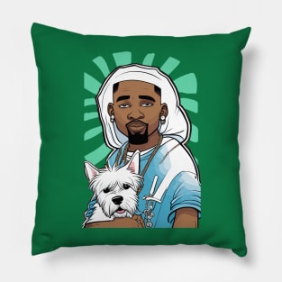 Rappers with Puppies Pillow