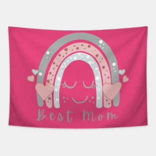 Best Mom - polka dot Tapestry