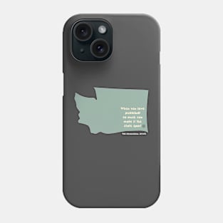 Pickleball Washington State Sport Saying Phone Case