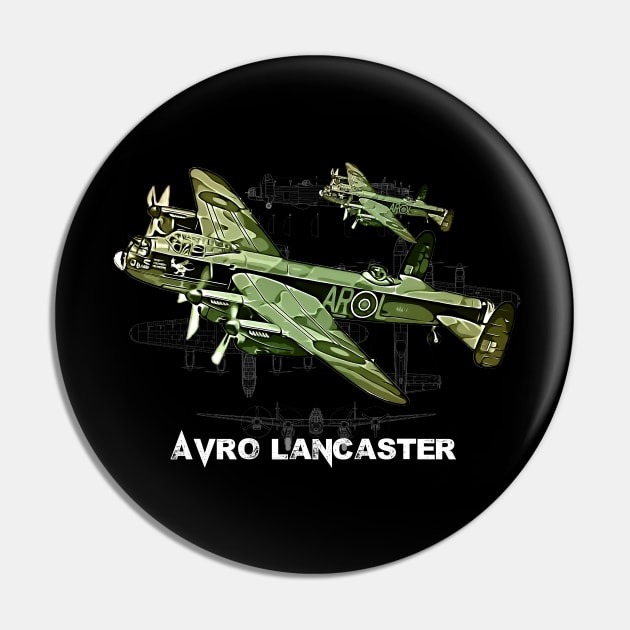 Avro Lancaster warplane Pin by aeroloversclothing