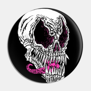 Alien Skull Pin