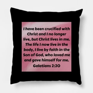 Bible Verse Galatians 2:20 Pillow