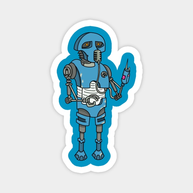 Med Droid Magnet by NikInked