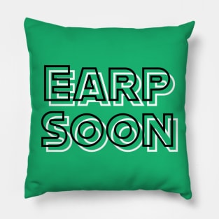 B/W Earp Soon Pillow