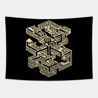 Abstract Maze Tapestry