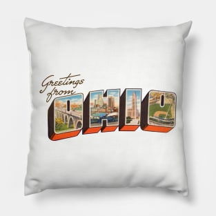 Greetings from Ohio Pillow