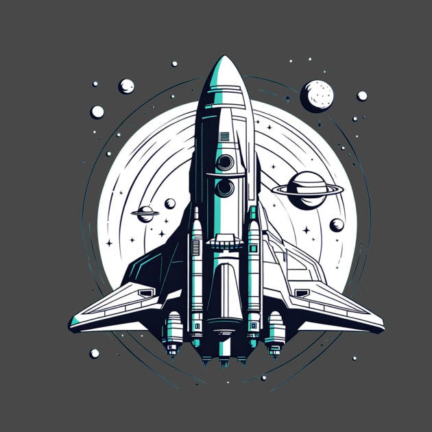 Space ship explorer galaxy adventurer design by Edgi